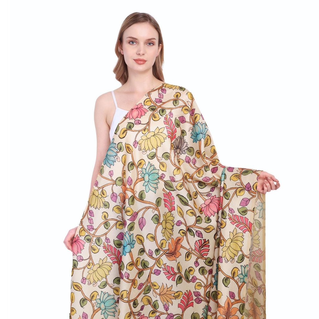 Premium Art Silk Kalamkari Fabric