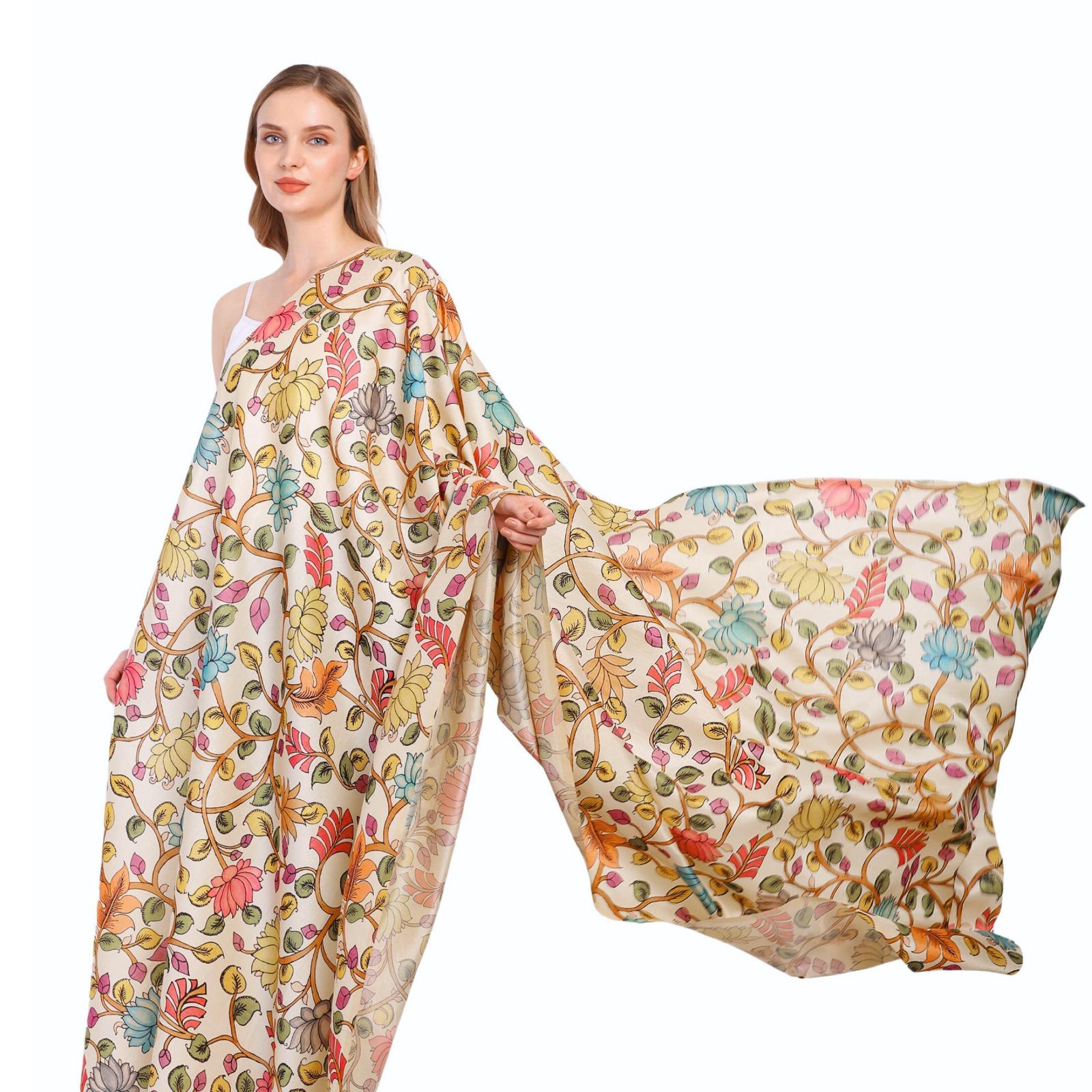 Premium Art Silk Kalamkari Fabric